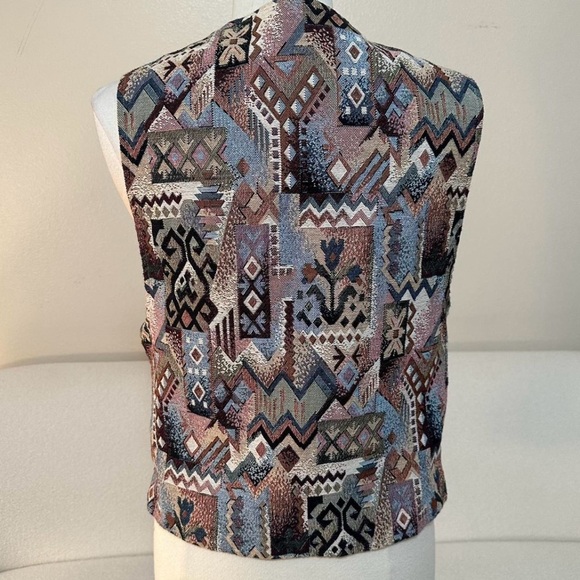 Vintage Patchwork Cottage Core Vest y2k 90s - Picture 7 of 10